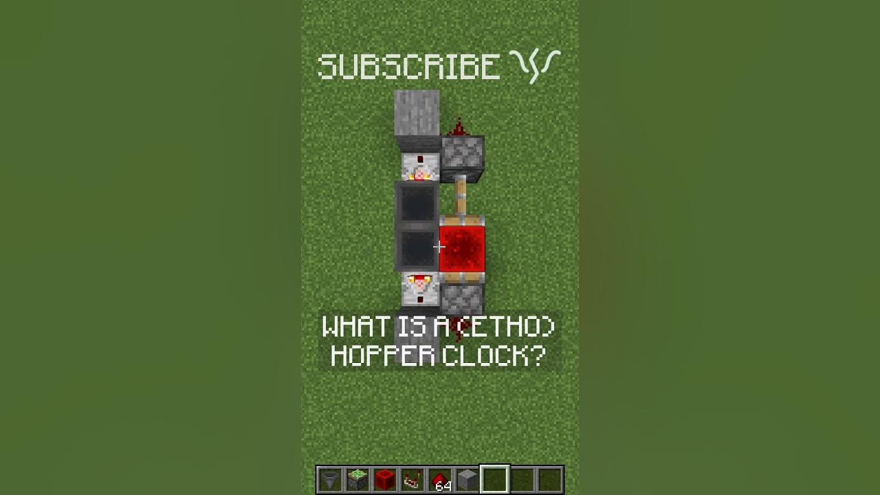 THE ETHO HOPPER CLOCK! How does it work? Redstone with PsiVolt 