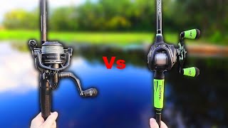 Spinning vs BaitCaster Fishing Challenge (Which is Better?)