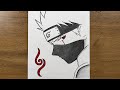 How to Draw Kakashi Hatake with Just a Pencil ✏️ | Naruto Drawing Tutorial