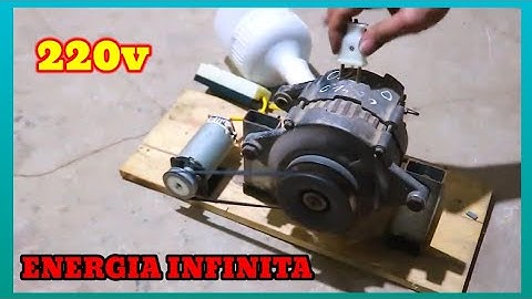 GERADOR DE ENERGIA INFINITA, COM ALTERNADOR