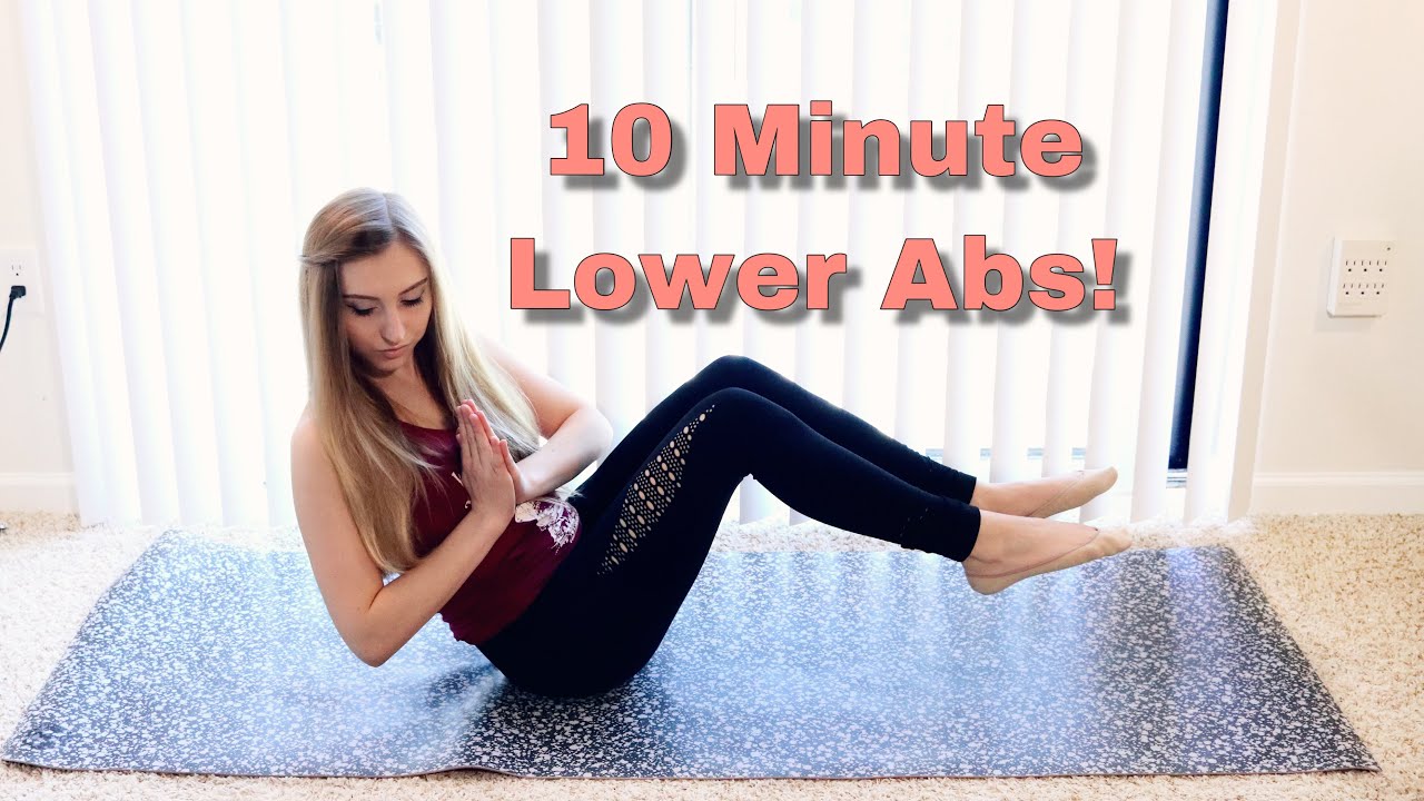 10 Minute Lower Abs | No Equipment | Home Workout - YouTube