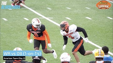 2023 Senior Bowl: American Team Day-2 WR vs DB Drills (1-on-1