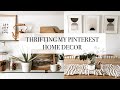 Thrifting My Pinterest - Home Decor - Come Thrift With Me