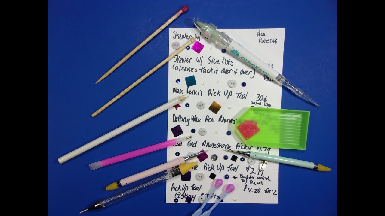 how to make your own rhinestone pen/picker 