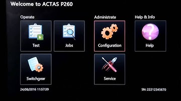 ACTAS P 260  - Circuit Breaker Testing