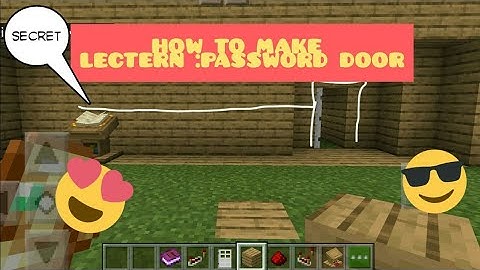 how to make a lectern combination lock in Minecraft