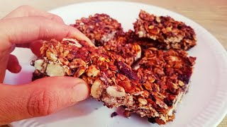 BARRAS DE AVENA Y CHOCOLATE SALUDABLES PARA GYM