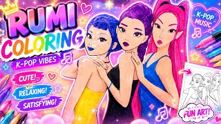  💖Rumi Rainbow Coloring & K-Pop Energy ✨#Rumi #RainbowColoring screenshot 5