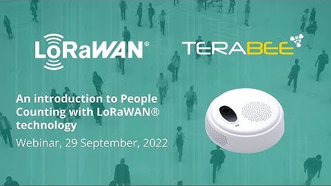 "An introduction to People Counting with LoRaWAN® technology" webinar, 29 September, 2022