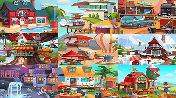 Talking Tom Gold Run - Full Upgrading All 9 Houses 2019 Gameplay