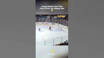 Craig Smith Puts The Puck Over An Empty Net 😂 #nhl #nashvillepredators #torontomapleleafs #leafs