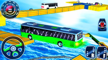 Impossible Master Bus Driving Simulator - Offroad Mega Ramp Racing - Android GamePlay