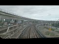 Vancouver SkyTrain Canada Line front seat ride to YVR (Vancouver International Airport)