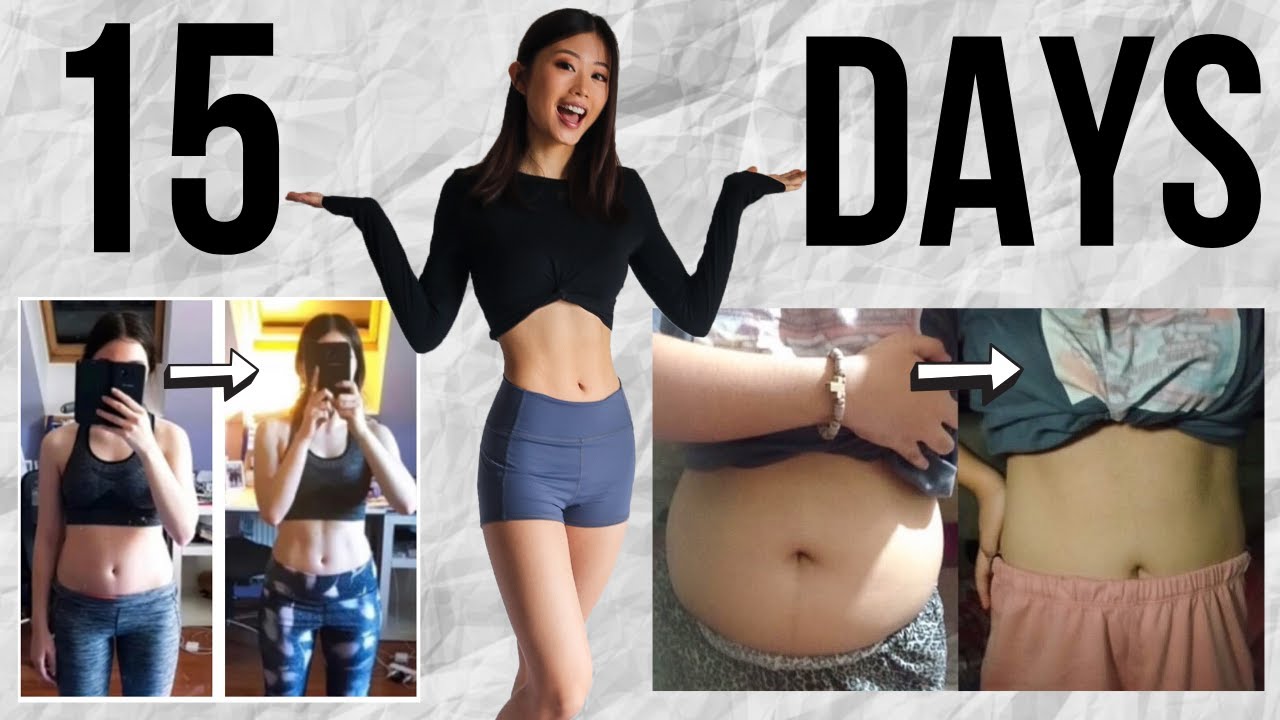 15-DAY BEFORE & AFTER RESULTS USING EMI WONG'S AB & BELLY BURN WORKOUT  PROGRAM 