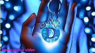 D Name status video ll D letter status video #nameart #whatsapp_status #name_status_video #d_letter