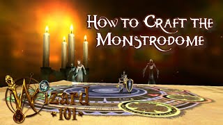 Crafting the Monstrodome in Wizard101 with tips on how to get the Reagents