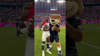 Berni And Mathys Tel Interacting After The Game Bayern Vs Tottenham Hotspur