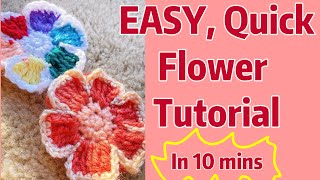 The Viral Crochet Flower EVERYONE Is Making! 🌸 (Easy Step-by-Step Tutorial)
