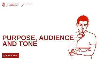 Purpose, Audience and Tone