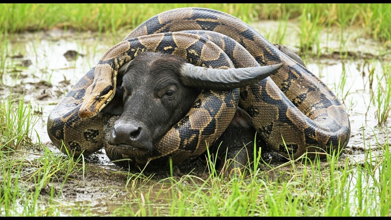 Giant Anaconda Epic Battles: Survival of the Fittest in the Wild