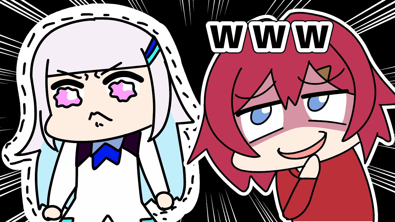 アンジュに陰キャと言われ泣いてしまうリゼ【アンジュ・カトリーナ/リゼ・ヘルエスタ/夢追翔/倉持めると/石神のぞみ/早瀬走/にじさんじ/手描き】