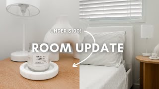SMALL BEDROOM MAKEOVER on a budget under $100! by Emma Caitlain 1,612 views 2 months ago 4 minutes, 58 seconds