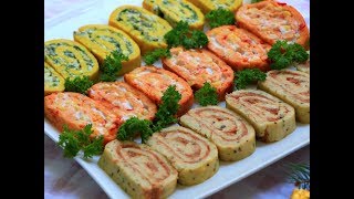 3 Posna Rolata Od Jedne Smese - Nepečena Predjela Za Slave