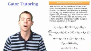 Differentiated Products 1st Mover