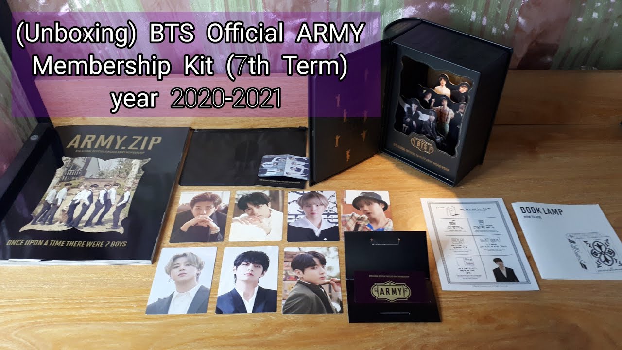 Unboxing] BTS Official ARMY Membership Kit (7th Term) year 2020