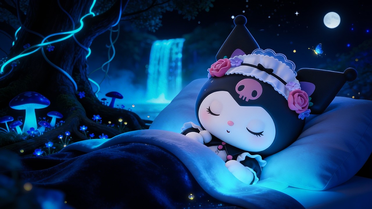 Sleep Music for Insomnia | Deep Sleep Music & Anxiety Relief Night Ambience Kuromi