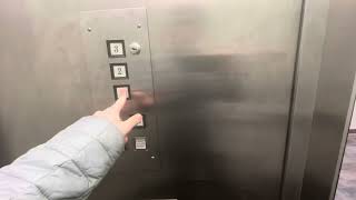 AMAZING ORIGINAL US Square Button Hydraulic Elevator IN ATLANTA