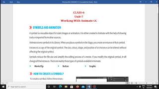 unit 7 Working with Animate CC