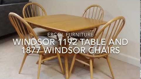 Ercol Windsor Dining Table & Chairs Demonstration