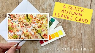 Quick Watercolour Autumn Leaves