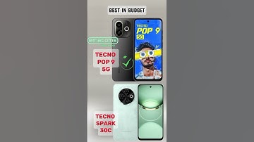Tecno Pop 9 5G vs Tecno Spark 30C: Comparison #Shorts