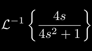 Inverse Laplace Transform of 4s/(4s^2 + 1)