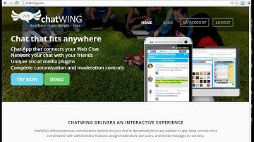 Web Page Blog Chat App I Love Chatwing IM - Chatwing.com
