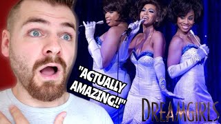 Non-Musical Fan REACTS to DREAMGIRLS "Dreamgirls (We're Your Dreamgirls)" | REACTION
