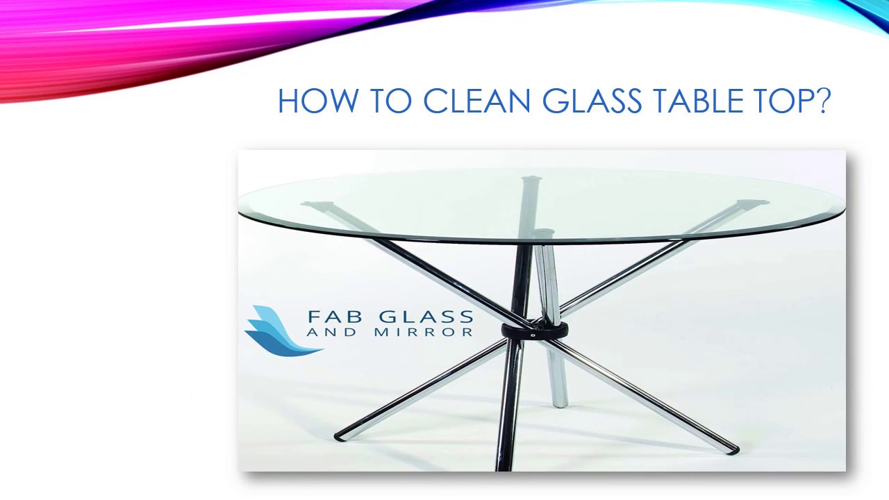 how to clean glass table top YouTube