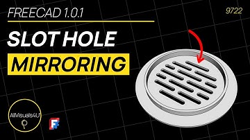 🚿 FreeCAD MultiTransform Pattern - FreeCAD Tutorial - Shower Drain 3D Model - FreeCAD Part Design