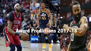 NBA Awards Predictions 2017-18