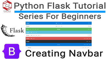 #4 Python Flask Tutorial - Creating Navbar Using Bootstrap v5 in Flask App - Code Jana