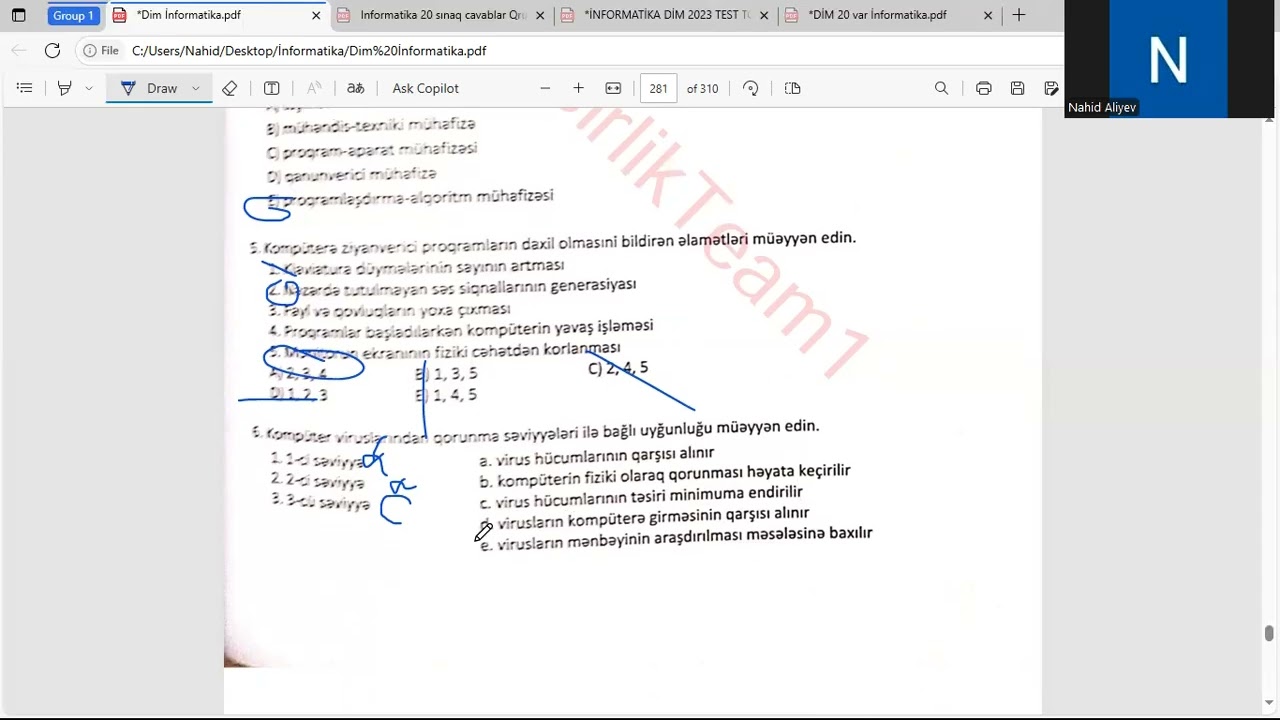 İnformasiya təhlükəsizliyi mövzu izahı