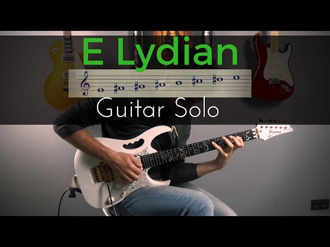 Guitar Solo over E Lydian Backing Track