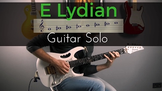 Guitar Solo over E Lydian Backing Track