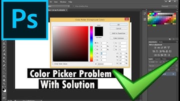 Photoshop CS6 Color Picker Problem with Simple Solution | Color Picker Problem Photoshop