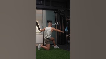 Half Kneeling Single Arm Cable Row With Rotation