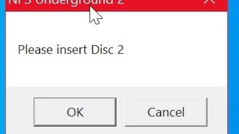 Fix Insert Disc 2 Error in Need For Speed Underground 2