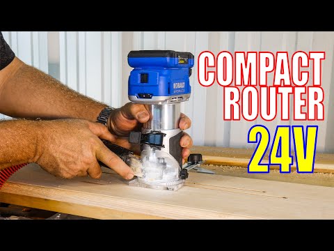 KOBALT 24V Brushless Compact Trim Router Review YouTube