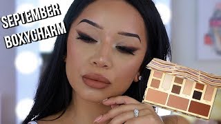 MAKEUP MONDAY | SEPTEMBER 2019 BOXYCHARM TRY ON | EASY SMOKED OUT WINGED LINER  ohmglashes
